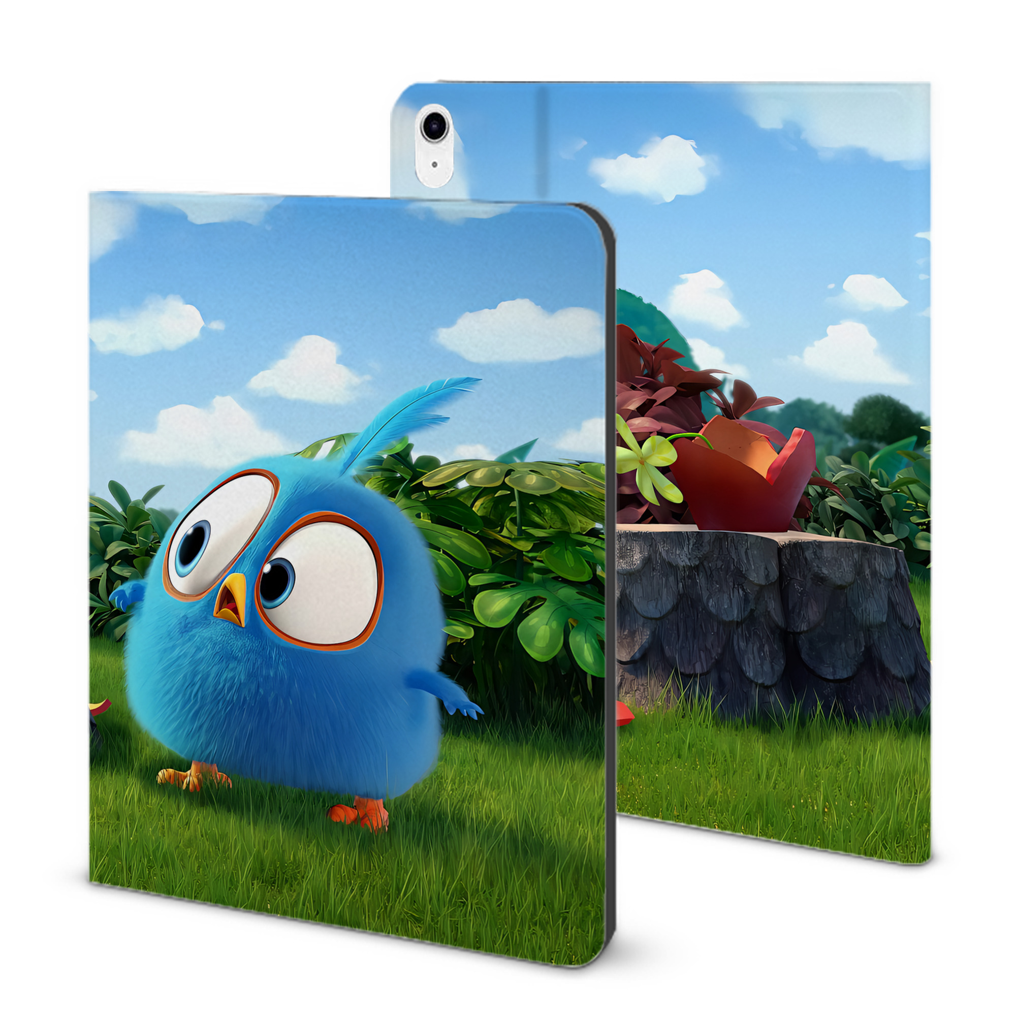 （画像用） Angry Birds アングリーバード IPad ケース ブック型 PUレザー TPU 耐衝撃 軽量 薄型 ペン収納なし 全面保護 IPad 各モデル対応